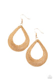 Paparazzi "A Hot Mesh" Gold Earrings Paparazzi Jewelry