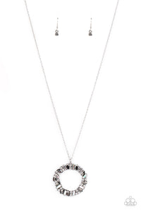 Paparazzi "Wreathed In Wealth" Silver Necklace & Earring Set Paparazzi Jewelry