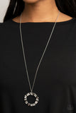 Paparazzi "Wreathed In Wealth" Silver Necklace & Earring Set Paparazzi Jewelry