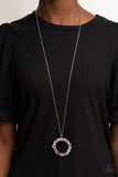 Paparazzi "Wreathed In Wealth" Pink Oil Spill Necklace & Earring Set Paparazzi Jewelry