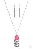 Paparazzi "Musically Mojave" Pink Necklace & Earring Set Paparazzi Jewelry