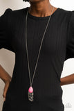 Paparazzi "Musically Mojave" Pink Necklace & Earring Set Paparazzi Jewelry