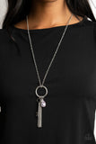 Paparazzi "Unlock Your Sparkle" Purple Necklace & Earring Set Paparazzi Jewelry
