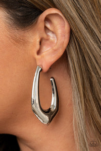 Paparazzi "Find Your Anchor" Silver Earrings Paparazzi Jewelry