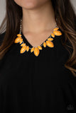 Paparazzi "Viva La Vacation" Orange Necklace & Earring Set Paparazzi Jewelry