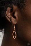 Paparazzi "Dizzying Definition" Copper Necklace & Earring Set Paparazzi Jewelry