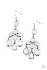 Paparazzi "Mediterranean Magic" White Earrings Paparazzi Jewelry