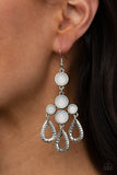 Paparazzi "Mediterranean Magic" White Earrings Paparazzi Jewelry