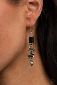Paparazzi "Modern Day Artifact" Black Earrings Paparazzi Jewelry