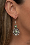 Paparazzi "Opulent Outreach" Green Earrings Paparazzi Jewelry