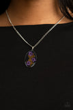 Paparazzi "Prairie Tea Party" Purple Necklace & Earrings Set Paparazzi Jewelry