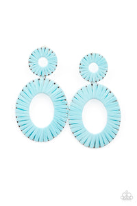 Paparazzi "Foxy Flamenco" Blue Post Earrings Paparazzi Jewelry