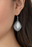 Paparazzi "Fearlessly Feminine" Silver Earrings Paparazzi Jewelry