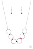 Paparazzi "Regal Society" Pink Necklace & Earring Set Paparazzi Jewelry