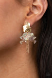 Paparazzi "Harmonically Holographic" Gold Post Earrings Paparazzi Jewelry