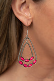 Paparazzi "Summer Staycation" Pink Earrings Paparazzi Jewelry