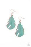 Paparazzi "Heads QUILL Roll" Copper Earrings Paparazzi Jewelry