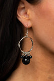 Paparazzi "Delectably Diva" Black Earrings Paparazzi Jewelry