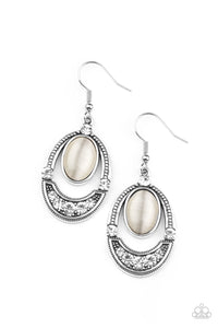 Paparazzi  "Serene Shimmer" White Earrings Paparazzi Jewelry