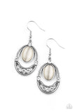 Paparazzi  "Serene Shimmer" White Earrings Paparazzi Jewelry