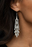 Paparazzi "Crown Heiress" White Earrings Paparazzi Jewelry