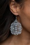 Paparazzi "Mediterranean Eden" Silver Earrings Paparazzi Jewelry