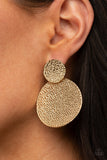 Paparazzi "Refined Relic" Gold Post Earrings Paparazzi Jewelry