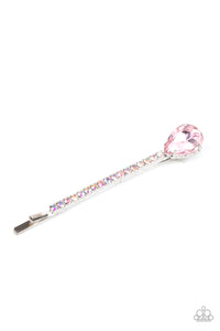 Paparazzi "Princess Precision" Pink OIL SPILL Multi Hair Clip Paparazzi Jewelry