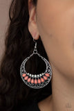 Paparazzi "Crescent Couture" Orange Earrings Paparazzi Jewelry