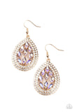 Paparazzi "Encased Elegance" Gold Earrings Paparazzi Jewelry