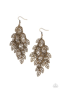 Paparazzi "The Shakedown" Brass Earrings Paparazzi Jewelry