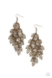 Paparazzi "The Shakedown" Brass Earrings Paparazzi Jewelry