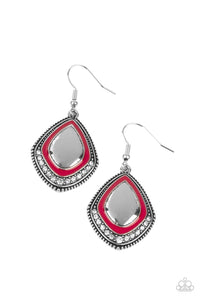 Paparazzi "Fearlessly Feminine" Red Earrings Paparazzi Jewelry