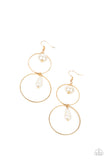 Paparazzi "Cultured In Couture" Gold Earrings Paparazzi Jewelry