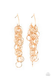 Paparazzi "Long Live The Rebels" Gold Earrings Paparazzi Jewelry