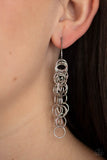 Paparazzi "Long Live The Rebels" Silver Earrings Paparazzi Jewelry