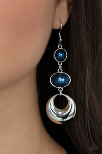 Paparazzi "Bubbling To The Surface" Blue Earrings Paparazzi Jewelry