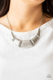 Paparazzi "Going Through Phases" Silver Necklace & Earring Set Paparazzi Jewelry