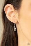 Paparazzi "Going Through Phases" Silver Necklace & Earring Set Paparazzi Jewelry