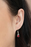 Paparazzi "Going Through Phases" Red Necklace & Earring Set Paparazzi Jewelry