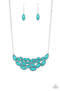 Paparazzi "Eden Escape" Blue Necklace & Earring Set Paparazzi Jewelry