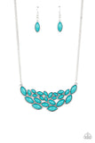 Paparazzi "Eden Escape" Blue Necklace & Earring Set Paparazzi Jewelry