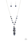 Paparazzi "Cosmic Charisma" Blue Necklace & Earring Set Paparazzi Jewelry