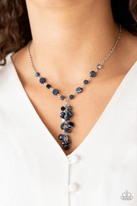 Paparazzi "Cosmic Charisma" Blue Necklace & Earring Set Paparazzi Jewelry