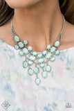 Paparazzi "Serene Gleam" FASHION FIX Blue Necklace & Earring Set Paparazzi Jewelry