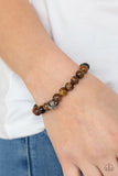 Paparazzi "Zen Commandments" Brown Bracelet Paparazzi Jewelry