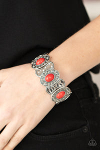 Paparazzi "Desert Relic" Red Bracelet Paparazzi Jewelry