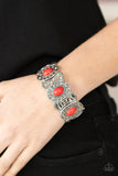Paparazzi "Desert Relic" Red Bracelet Paparazzi Jewelry