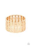 Paparazzi "Ornate Orchards" Gold Bracelet Paparazzi Jewelry