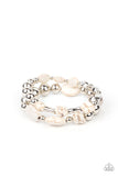 Paparazzi "Authentically Artisan" White Bracelet Paparazzi Jewelry